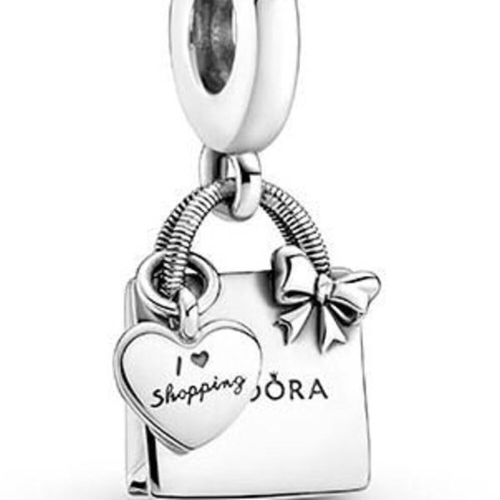 Pandora Sterling Silver Shopping Bag Charm Summer Vocation & Travel Special